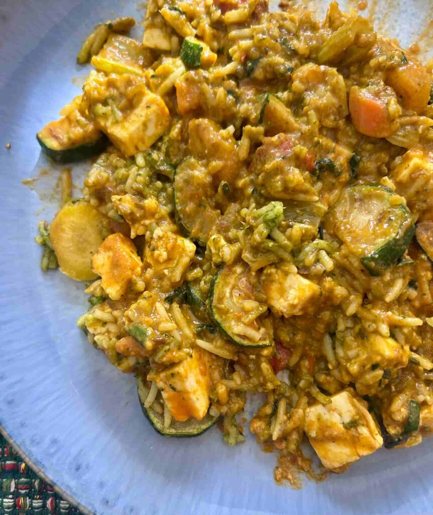 Paneer Tikka Masala on plate